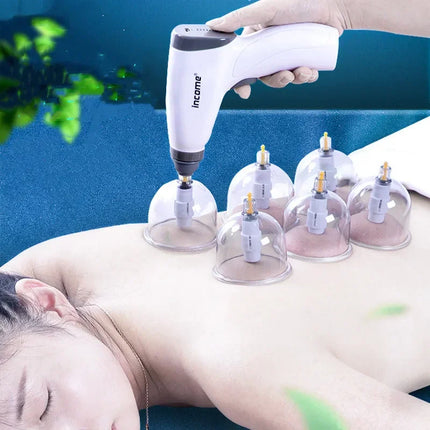 4/12/20/24 Cans Anti-Cellulite Suction Cups Vacuum Cupping Massage Set Chinese Physiotherapy Healthy Care For Body Massage Tool
