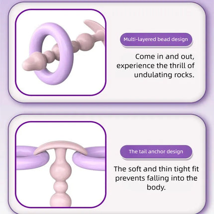 5pcs Silicone Anal Plug Jewelry Base Beginner To Expert Butt Plug,Adult Toys Tail Female/Male Dildos Sex Toy Couples Adults Game