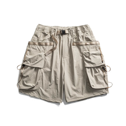 Men's Summer Multi Pocket Outdoor Loose Casual Function Cargo Shorts Cityboy Fashion Techwear Quick Dry Sports Shorts Short Pant