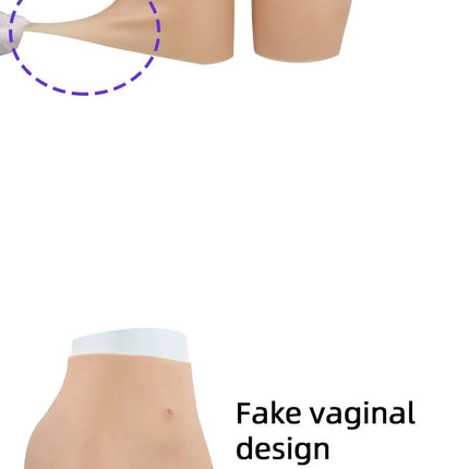 Cosplay Chest Silicone Breast Forms Huge Fake Boobs and Fake Vaginal Pants Set Sexy Buttocks 1.2cm Hip Enhancer Pant