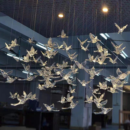 Led Bird Pendant Lamp Home Decoration Lighting Hanging Lamp Design Loft Living Room Showroom Apartment Ceiling Villa Chandelier