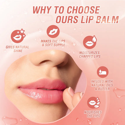O.TWO.O 12pcs Lip Balm Colors Ever-changing Lips Plumper Oil Moisturizing Long Lasting With Natural Beeswax Lip Gloss Makeup