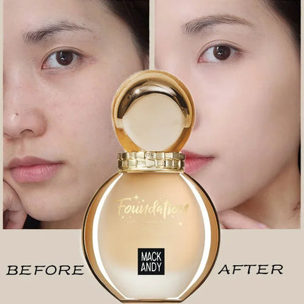 40ML Full Cover Face Base Liquid Foundation Makeup Waterproof Long Lasting Facial Concealer Whitening BB Cream Korean Cosmetics