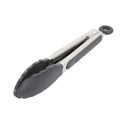 Baldwyn 3 Piece Stainless Steel Kitchen Tongs Set in Black