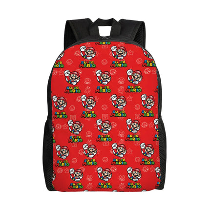 3D Printing M-Marioed Backpacks for Boys Girls Cartoon Yoshi College School Travel Bags Men Women Bookbag Fits 15 Inch Laptop