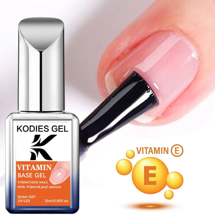 KODIES GEL Diamond Top Coat No Wipe Super Shiny 15ml HEMA /TPO Free Gel Nail Polish Crystal Shine Gel Finish All for Manicure