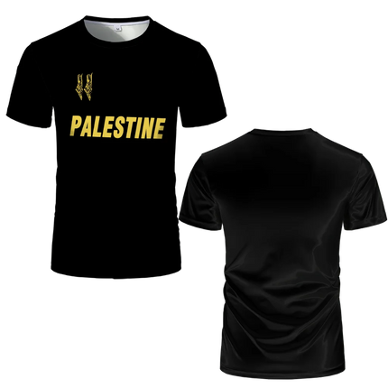 Palestine Football Jersey T Shirts Adult & Kids Light Luxury Digital Printed Soccer Uniforms Summer Mens Palestinian Flag Tees