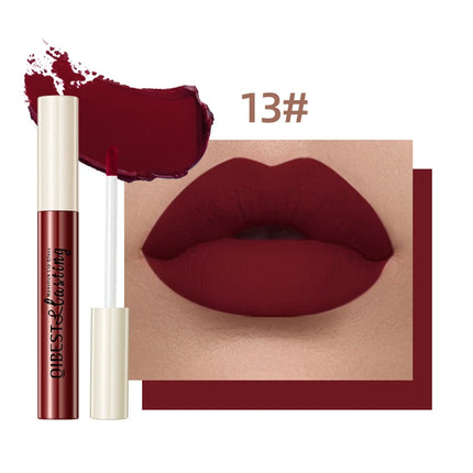 24 Colors Matte Lipstick Woman Lip Makeup Velvet Lipgloss Long Lasting Lip Tint Waterproof Non-stick Cup Lip Gloss Cosmetics