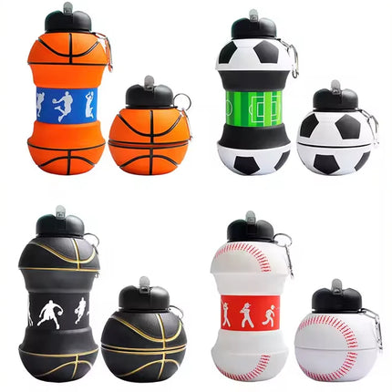 200ml/550ml Basketball Soccer Sports Ball Design Tumbler Cup - Insulated Stainless Steel Drinking Cup Gift for Men Women Kids