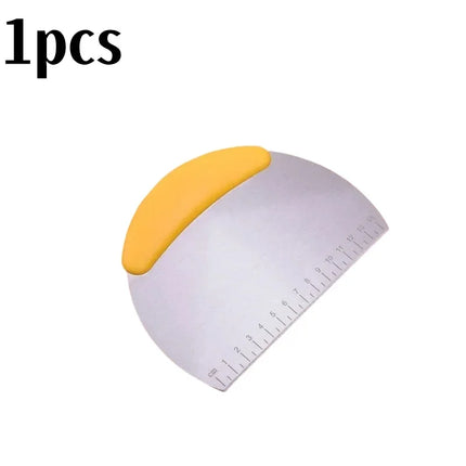 Stainless Steel Pastry Cutter Dough Scraper Pizza Chopper with Ergonomic Handle Kitchen Baking Tools for Flour Scale Dough
