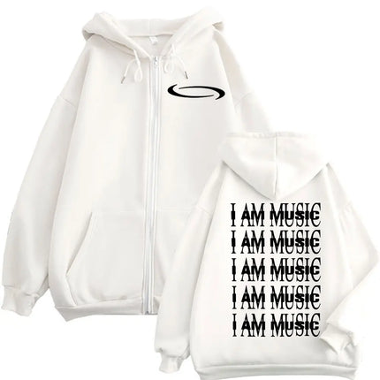 Rapper Playboi Carti I AM MUSIC Zipper Hoodie Men's Women Clothing Fashion Hip Hop Zip Up Sweatshirts Oversized Fleece Pullovers
