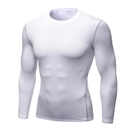 Men Compression Running T-Shirt Training Jogging Shirts Gym Sportswear Fitness Tight Long Sleeve Sport T-shirt Quick Dry Clothe