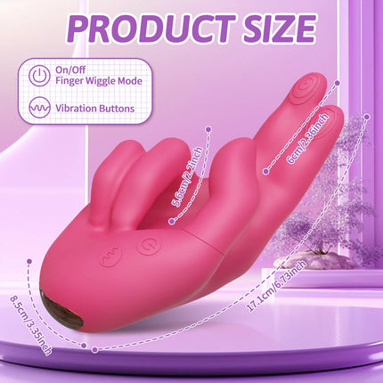 Wiggle Finger Vibrator for Women Sex Toys G-Spot Vagina Vibrator Heating Vibrators Female Masturbator Clitoris Clit Stimulator