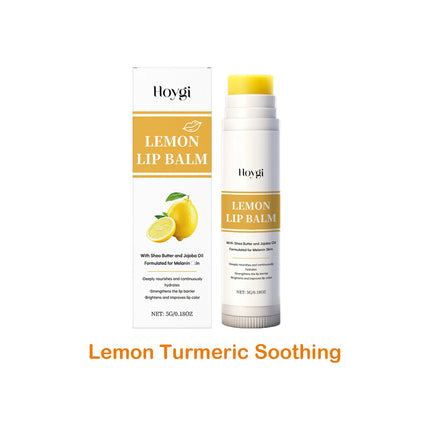 Lip Balm Care Series Lasting Moisturizing Nourishing Lip Care Lemon Turmeric Soothing Tallow Hydrating Balm for Dry Chapped Lips
