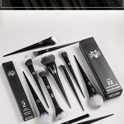 Kat Von D  Makeup Brush Set & Kit Foundation Blush Highlight Concealer Powder Sculpting Eyeshadow Brush KVD Brand Makeup Brush