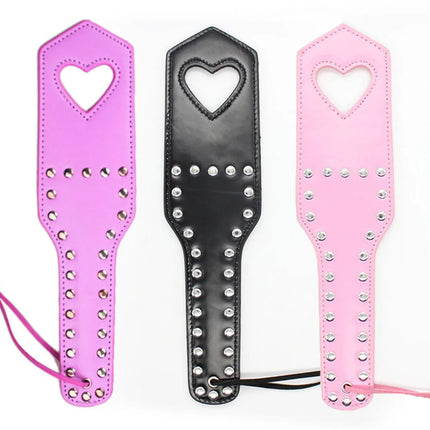 42cm PU Rivets Fetish Bondage Sexy Whip Flogger Bdsm Sex Toys For Couples Spanking Paddle Sexy Policy Knout Adult Cosplay Games