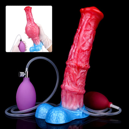NNSX Inflatable Knot Anal Plug Expandable Butt Plug Silicone Massager Sex Toys for Women Men Squirting Horse Dildo Anal Dildo