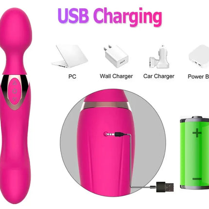 2025 power 10 speed Big Vibration for Women Dual Heads Vibration AV Wand Body Massager Sex Toy For Woman Female Sex Products