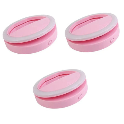 1/2/4Pcs LED Selfie Ring Fill Light Cell Phone Third Gear Fill Light USB Charge Portable Beauty Flash Photo Beauty Light Live