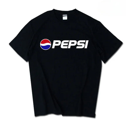 2026 Summer New Trendy Brand INS Pepsi Cola Joint T-shirt Sprite Coca-Cola Men's and Women's Loose Cotton Couple's Short Sleeves