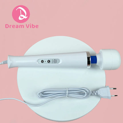 Mega Wand AC Powered Super Strong Vibrator Cabled Wired Powerful Handheld Wand Massager Sex Toy Sports Recovery Muscle Aches