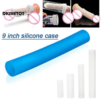 Various Size Genital Sleeve Silicone Sleeve For Penis Glans Cap Sleeve Mens Pleasure Items Enlargement Extender Stretcher Pump