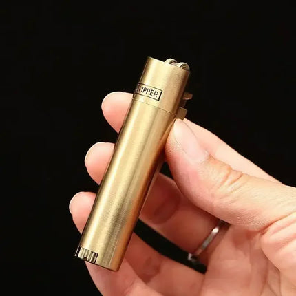 New Clipper Spades A Metal Fireless Butane Gas Jet Torch Lighter Portable Grinding Wheel Flint Inflatable Lighter Men's Gift