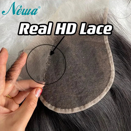 9x6 Invisible HD Lace Closure Ultra Thin Swiss HD Lace Skin Melted Human Hair Closures Pre Plucked 9x6 HD Lace Frontal Closures