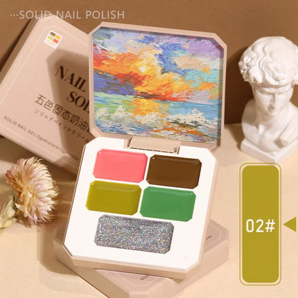 Solid Nail Polish Color Mud Gel Full Coverage Painting Nail Art Glue Mousse Creamy Texture Manicure Varnishes Solid UV Gel Plate