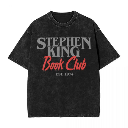 Stephen King Book Club T-Shirt oversizeds vintage anime shirt boys animal print sweat shirts, men