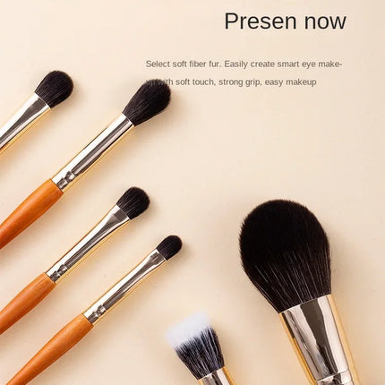 9Pcs/lot Mini Makeup Brush Set Portable Travel Cosmetic Brushes Kit Eyeshadow Foundation Powder Brushes Beauty Makeup Tools