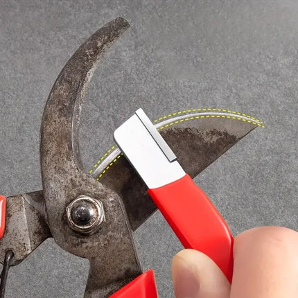 “Precision Edge” Professional Kitchen Knife Sharpener - Tungsten and Diamond Ceramic Whetstone for All Blades, Including Garden Scissors