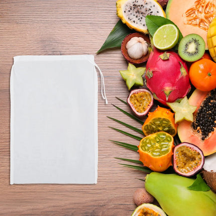 Nut Bag Strainer 100 Mesh Cheese Cloth Reusable Filter Bag for Straining Fruit Juice Food Strainer for Coffee Tofu Cheesecloth