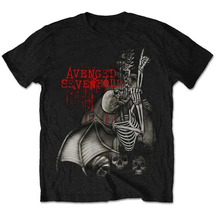 Avenged Sevenfold Band Nightmare Black Classic Style Casual Loose Print T-Shirt Graphic Short Sleeve Shirt Unisex