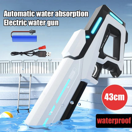 Electric Water Guns For Adults Powerful Squirt Automatic Water Suction Water Blasters Summer Outdoor Beach Toy For Boys Kid Gift