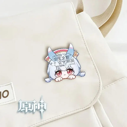 Game Impact Fontaine Neuvillette Wriothesley Rabbit Ears Small Hands Acrylic Badge Backpack Button Brooch Accessories Gifts