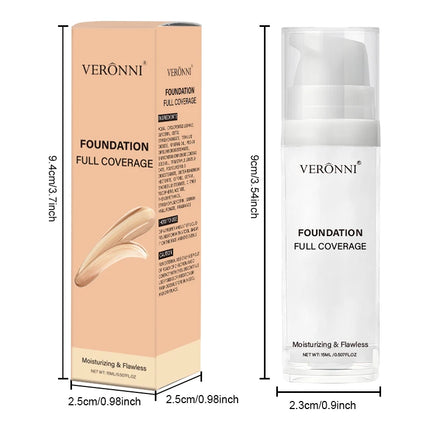 White Liquid Foundation Blending Pure-15ml Silky Creamy Matte Long-Wearing Transfer-Resistant for Stage Cosplay Halloween Makeup