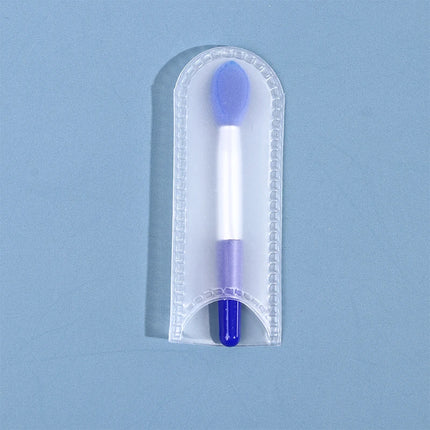 1PCS Small Makeup Brushes Lipstick Applicator Brushes With Anti-lost Cover For Lip Care Makeup Use Silicone Lip Brush