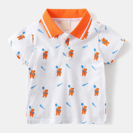 Boys Long Sleeve Shirts Size 5 Boys And Toddlers' Short Sleeve Shirts Fashion Boys Turndown Printed Shirt 한국 아동복 2026