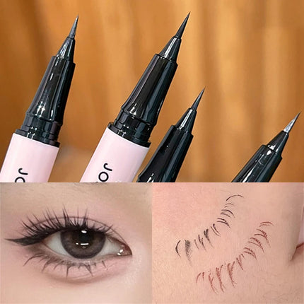 Quick-dry Eyeliner Pencil Makeup Lasting Smooth Ultra Thin Black Brown Matte Eye Liner Waterproof Liquid Eyeliner Pen Cosmetics