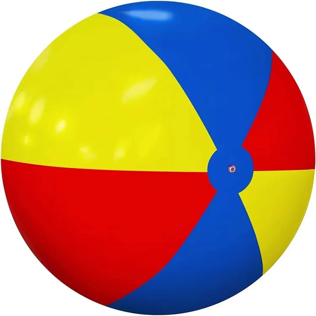 Colorful Large Inflatable Beach Ball And Racket Set 6-Piece Pvc Water Toy For Outdoor Fun Suitable For 100/200cm Size