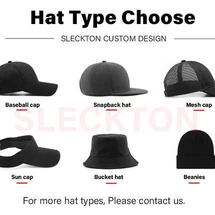 SLECKTON Custom Baseball Cap for Women and Men Fashion Design Brand LOGO Letter Embroidery Hats Corduroy Hats Unisex Wholesale