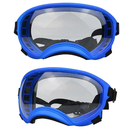 ATUBAN Dog Goggles Anti UV Strong Impact Resistance Adjustable Elastic Puppy Large Breed Dog Goggles Breathable Pet Sunglasses