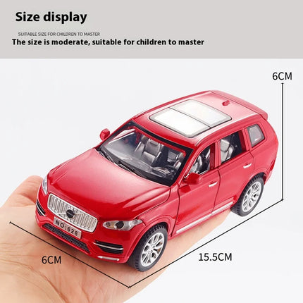 1:32 VOLVO XC90 SUV Alloy Car Model Diecast Metal Model Sound & Light Pull Back Toy Collect Display Ornaments Children Toys