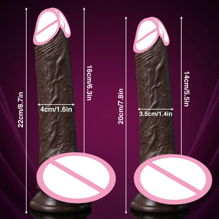 Realistic Telescopic Vibrator for Women Masturbation Anal Climax Toys Penetration Anal Thrusting Penis Dildo Sexy Adult Sex Toys