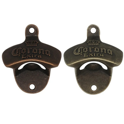 1pc Retro Decorative Bottle Opener Wall Mounted Hanging Beer Openers Bar Tools Alloy Electroplating Process Bar Cafe Wall Decor