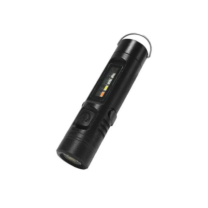 C9 Mini LED Handheld Flashlight USB Rechargeable Aluminum Alloy Torch Magnet Work Light Red Blue Emergency Keychain Lantern