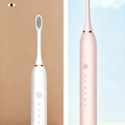 Electric Ultrasonic Toothbrush 6-Speed USB Rechargeable Waterproof Soft Bristles for Adults And Couples