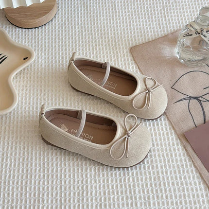 Kids Ballet Flats for Girls with Cute Bowtie and Colorful Options Non-Slip Soft Sole Toddler Dance Practice Flats Elegant spring