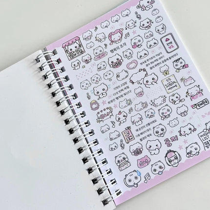 New Sweet Fun Paradise Sticker Book Matte Film Cutting Film Affordable High-value Hand Account Collage Material Girl Cute Gift